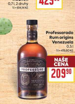 Professorado Rum origins Venezuela 0,5l