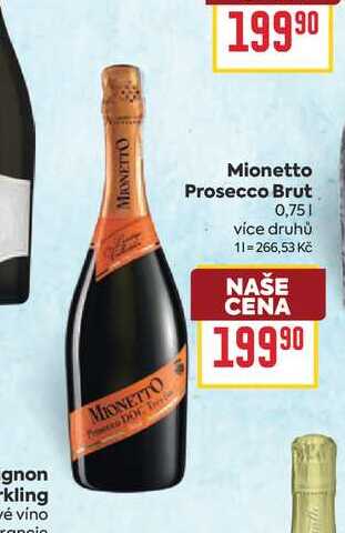 Mionetto Prosecco Brut 0,75l