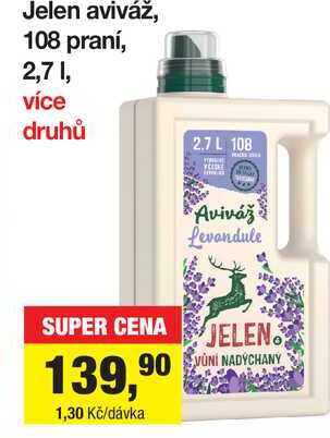 Jelen aviváž, 108 praní, 2,7 1