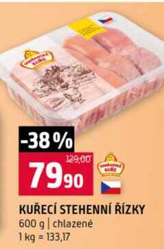 KUŘECÍ STEHENNÍ ŘÍZKY 600 g chlazené