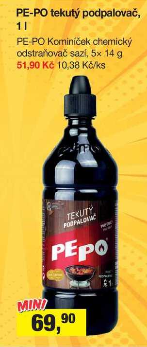 PE-PO tekutý podpalovač, 1 l