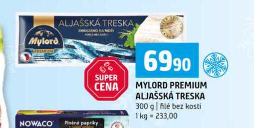 MYLORD PREMIUM ALJAŠSKÁ TRESKA 300 g filé bez kostí