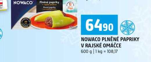 NOWACO PLNĚNÉ PAPRIKY V RAJSKÉ OMÁČCE 600 g 