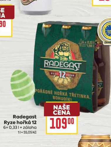 Radegast Ryze hořká 12 6x 0,33l
