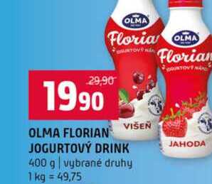 OLMA FLORIAN JOGURTOVÝ DRINK 400 g vybrané druhy 