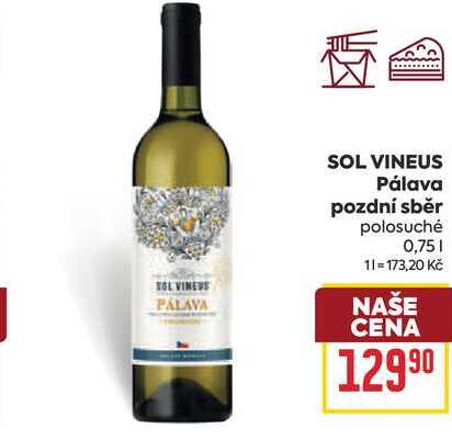 SOL VINEUS Ράιανα pozdní sběr polosuché 0,75l