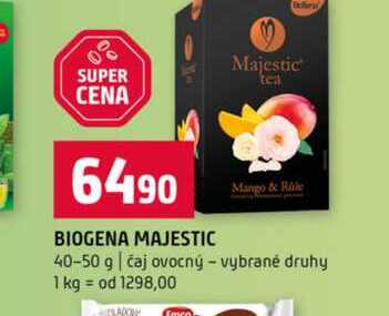 BIOGENA MAJESTIC 40-50 g čaj ovocný vybrané druhy