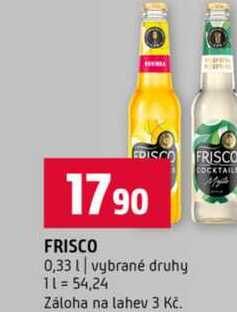 FRISCO 0,33l vybrané druhy 