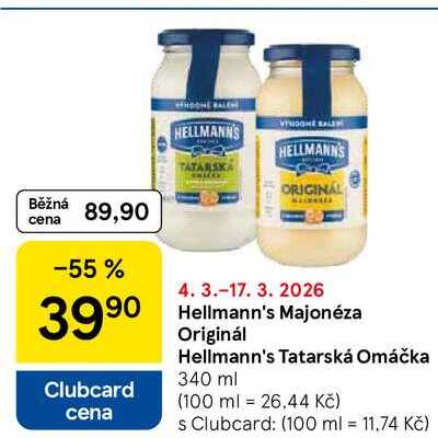 Hellmann's Majonéza Originál, 340 ml
