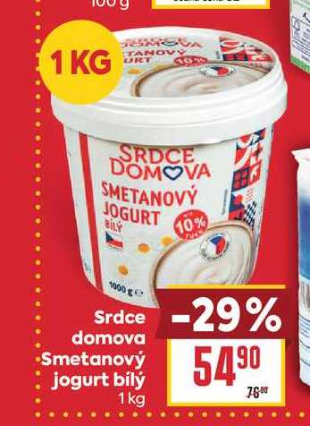 Srdce domova Smetanový jogurt bílý 1 kg