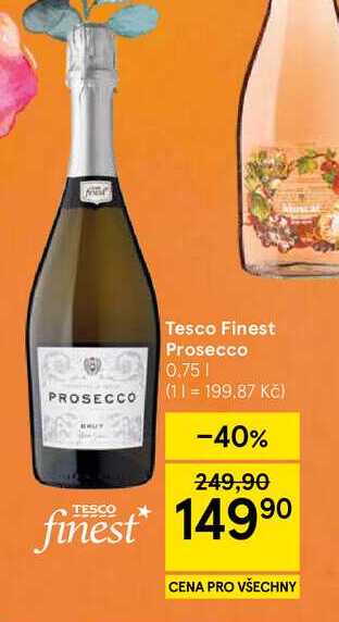 Tesco Finest Prosecco, 0,75 l