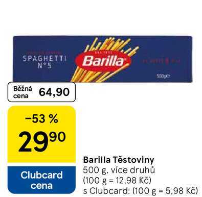 Barilla Těstoviny, 500 g
