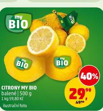 CITRONY MY BIO, 500 g