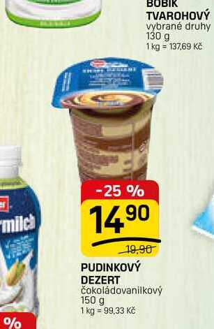 PUDINKOVÝ DEZERT čokoládovanilkový 150 g