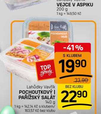 POCHOUTKOVÝ |PAŘÍŽSKÝ SALÁT 140 g