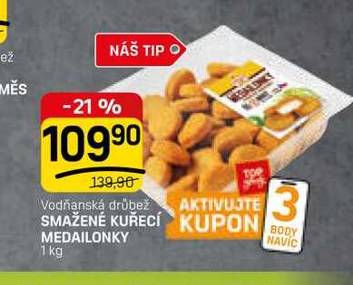 SMAŽENÉ KUŘECÍ MEDAILONKY 1 kg