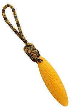 Hračka pes Zeppelin mini plovoucí z TPR oranžová Kiwi