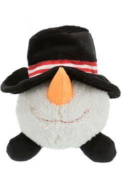 Vánoční Hračka Pes Míček Sněhulák Plyš 18-29cm Tr 1ks