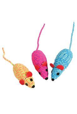 Hračka kočka elastic mouse mix barev Zolux