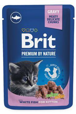 Brit Premium Cat Kapsa White Fish For Kitten 100g
