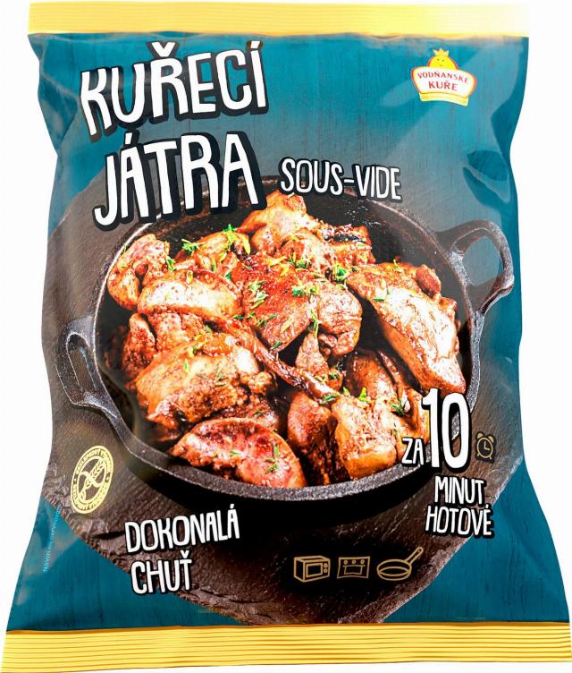 Vodňanské kuře Kuřecí játra SV