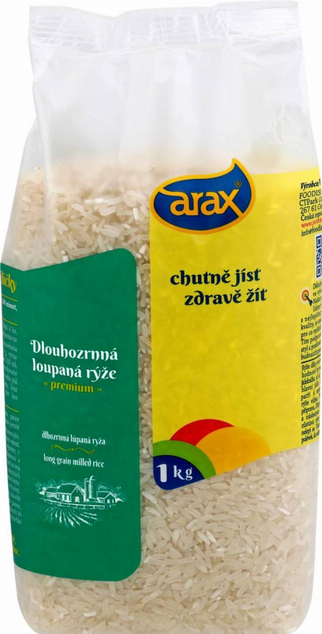 Arax Rýže Dlouhozrnná loupaná