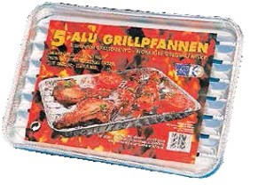 Grilovací hliníkové tácky