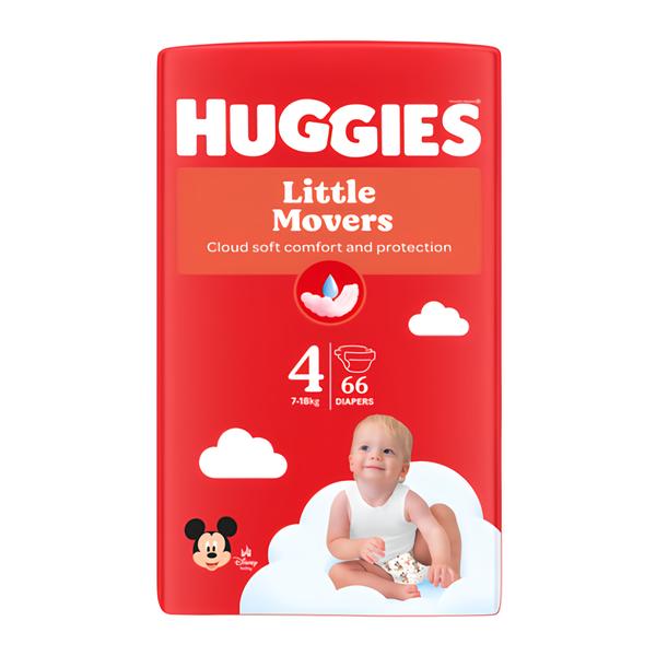 Huggies Little Movers vel. 4 (7-18 kg)