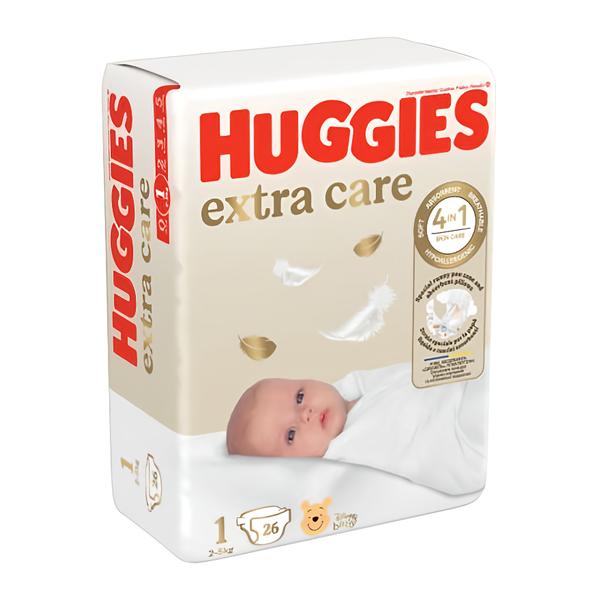 Huggies Extra Care vel. 1 (2-5kg)