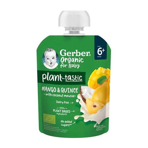 Gerber Organic BIO ovocná kapsička mango a kdoule s kokosovým mlékem