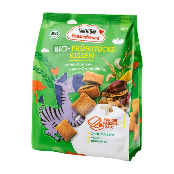 Fruchtbar BIO Cereálie polštářky plněné kakaem a datlemi