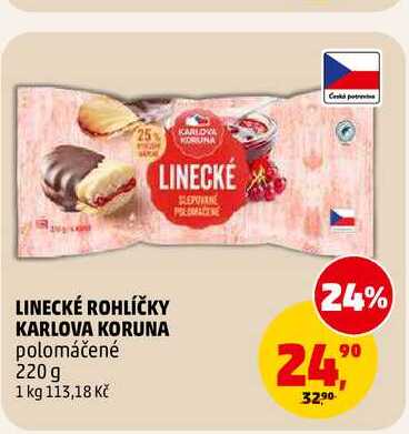 LINECKÉ ROHLÍČKY KARLOVA KORUNA, 220g 