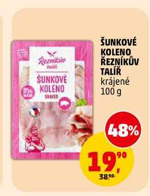 ŠUNKOVÉ KOLENO ŘEZNÍKŮV TALÍŘ, 100 g