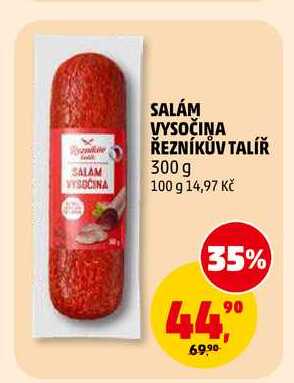 SALÁM VYSOČINA ŘEZNÍKŮV TALÍŘ, 300 g 