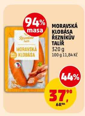 MORAVSKÁ KLOBÁSA ŘEZNÍKŮV TALÍŘ, 320 g