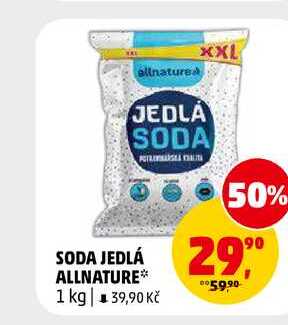 SODA JEDLÁ ALLNATURE, 1 kg 