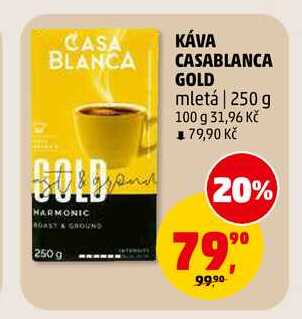KÁVA CASABLANCA GOLD mletá, 250 g