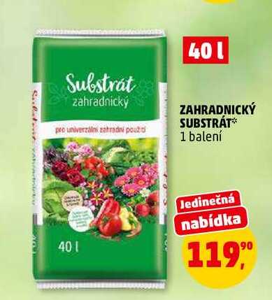 ZAHRADNICKÝ SUBSTRÁT, 40 l