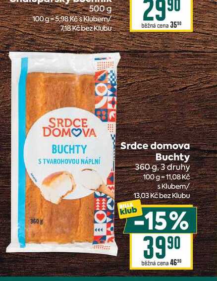 Srdce domova Buchty 360 g