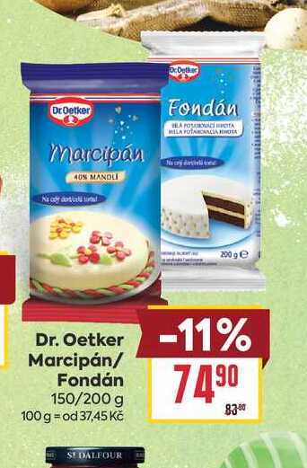 Dr. Oetker Marcipán/ Fondán 150/200 g