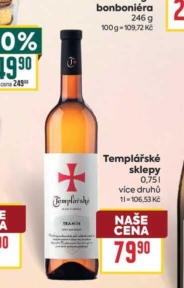Templářské sklepy 0,75l
