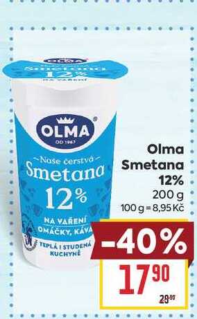 Olma Smetana 12% 200 g 