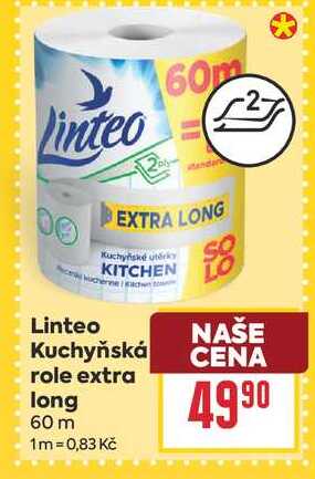 Linteo Kuchyňská role extra long 60 m 