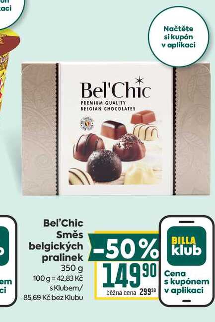 Bel'Chic Směs belgických pralinek 350 g