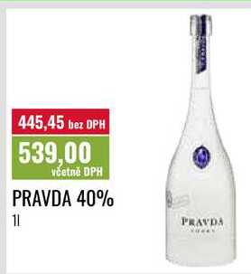 PRAVDA 40% 1l