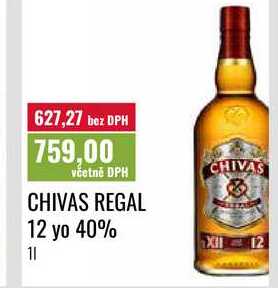 CHIVAS REGAL 12 yo 40% 1l