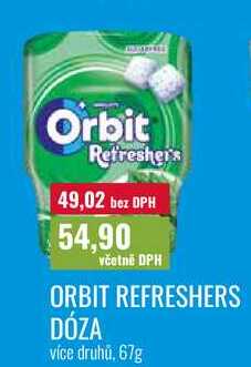 ORBIT REFRESHERS DÓZA 67g 