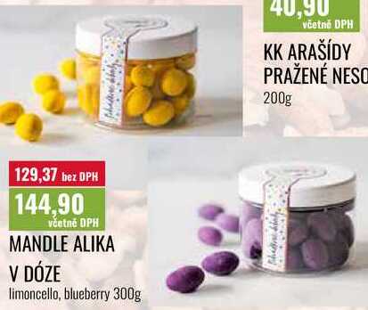 MANDLE ALIKA V DÓZE 300g
