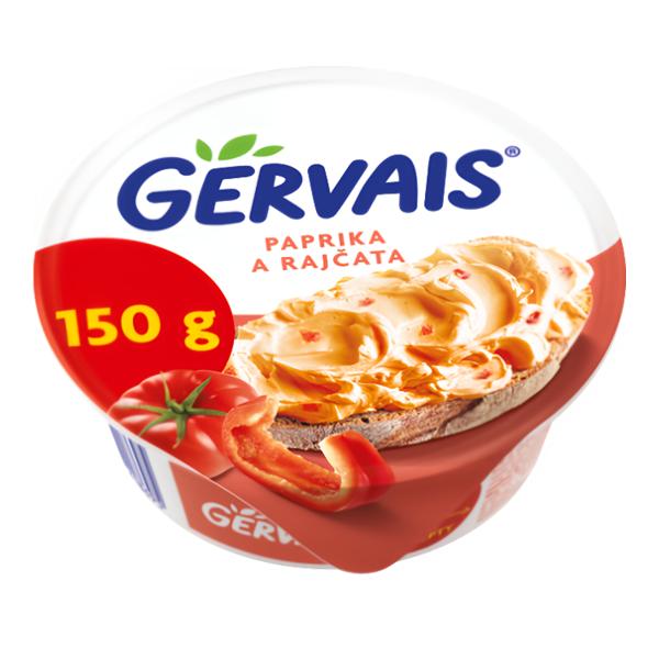 Gervais s paprikou a rajčaty