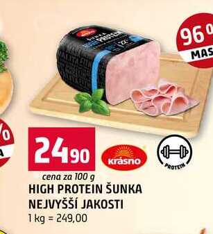 HIGH PROTEIN ŠUNKA NEJVYŠŠÍ JAKOSTI 100g